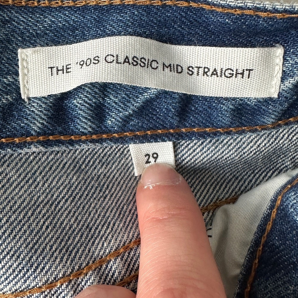 Denim Forum 90s Mid-rise Classic Straight Jean size 29 - Picture 4 of 5